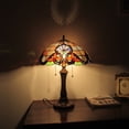thumbnail image 3 of Chloe Lighting Monroe Victorian 2-Light Glass/Metal Table Lamp in Dark Bronze, 3 of 4