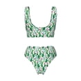 thumbnail image 5 of Daiia Cactus Plants Women's Bikini Set Two Piece Swimsuit High Waisted Bikini Adjustable Straps Bikini Perfect for Beach, Pool, and Summer Vacation-X-Large, 5 of 9