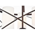 thumbnail image 3 of Tersis 3 Light Pendant in Dark Copper Brown and white, 3 of 3