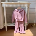thumbnail image 2 of 9-10 Years Child Toddler Baby Girl Outfit Long Sleeve Pullover Tops Flare Pants Set Spring Clothes 6-12 Months 12-24 Months 2T 3T 4T 5T 6T 7T Set, 2 of 5