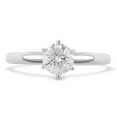 3/8 Carat T.W. Round Diamond 14K White Gold Solitaire Engagement Ring