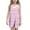 Pink, variant on Juslio Girl Dresses Casual Sleeveless Pockets Summer Beach A-line Knee Length Black Halter Dress
