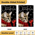 thumbnail image 3 of Merry Christmas Garden Flag 12x18 Inch Double Sided Winter Yard Flag Cat with Red Scarf Garden Flag for Home Welcome Holiday Seasonal Decoration, 3 of 7