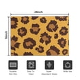 thumbnail image 5 of Yellow and Black Of Leopard Print Door Rugs,Washable Non Slip Door Mats Indoor,Decorative Door Mats,Entry Mat Indoor for Entrance,Bedroom,Kitchen,Bathroom,16"x24", 5 of 6