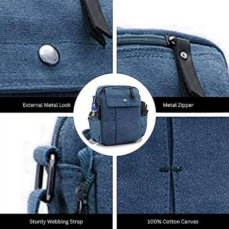 Multifunctional canvas bag with bottle holder hotsell
