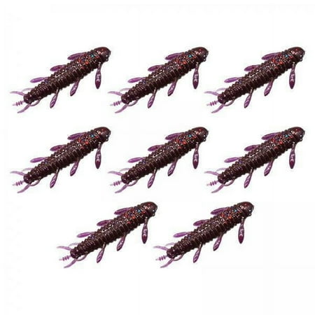 figatia 5x8Pcs Soft Fishing Lures Professional Lifelike Grub Jig Artificial Lures Deep