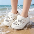 thumbnail image 5 of MDUKONU Toddler Boys Girls Garden Clogs Cartoon Slides Shoes On Slipper Water Sandals For Little Kids White, 5 of 6