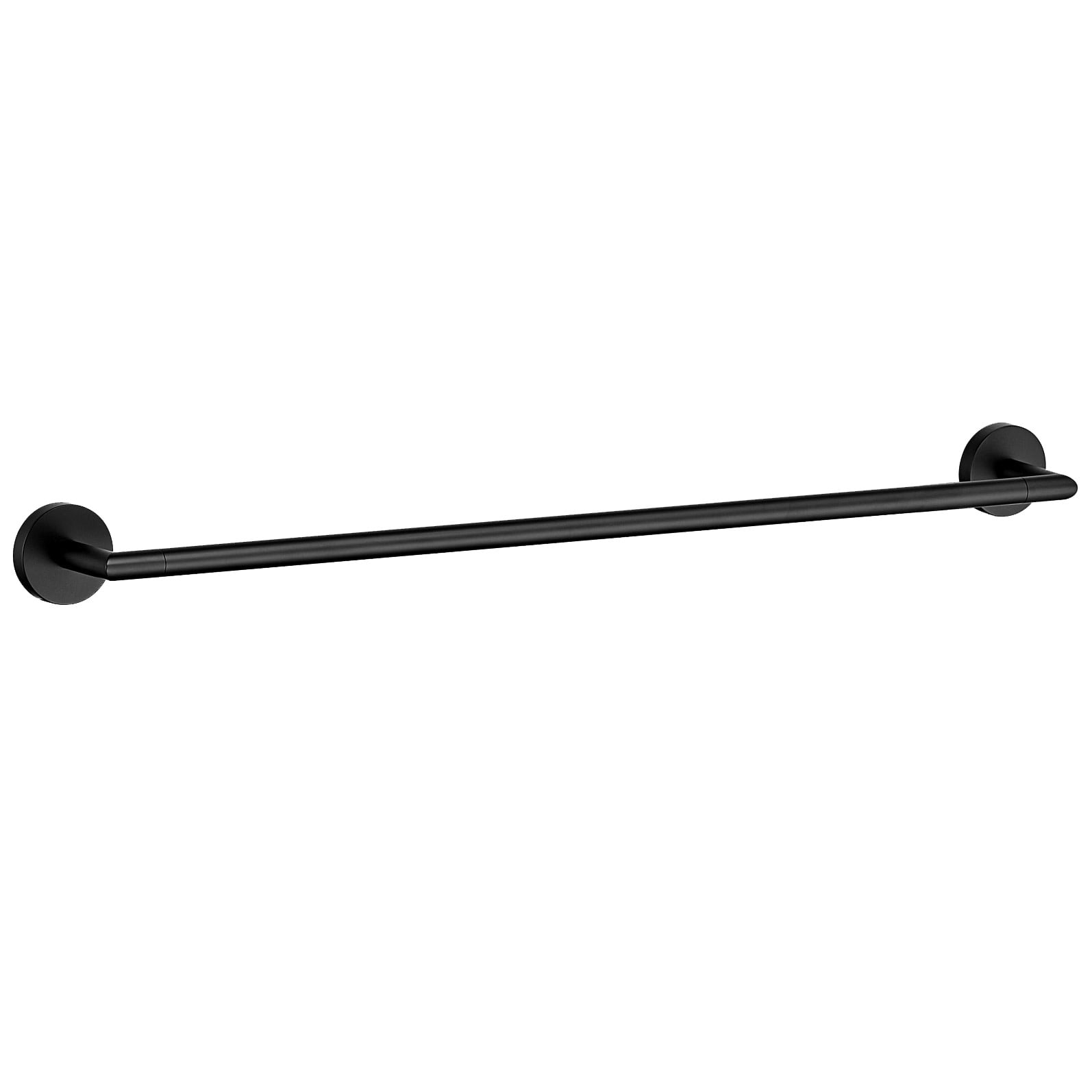 Graz 4-Piece Bathroom Accessory Set, Matte Black, Includes Towel Bar, Towel Ring, Toilet Paper Holder, and Robe Hook – Design House, 188714