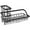 Black, variant on Dznils Stainless Steel Sink Caddy, Kitchen Countertop Organizer, Dish Brush Sponge Holder, Black