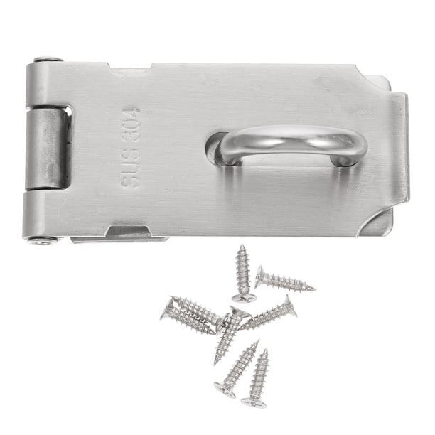 1 Juego de cerraduras de puerta, pestillo de acero inoxidable, cerrojo de seguridad con tornillos