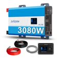 thumbnail image 1 of Inversor de corriente Junbpaw de 3080 W, onda sinusoidal pura, 12 V a 120 V, 1 of 9