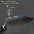 thumbnail image 6 of Kitchen Knives 9Pcs Set Razor Sharp 67- Layer Damascus Steel V10 Core Japanese Chef Knife with Triple Rivet G10 Handle and Giftcase, 6 of 7