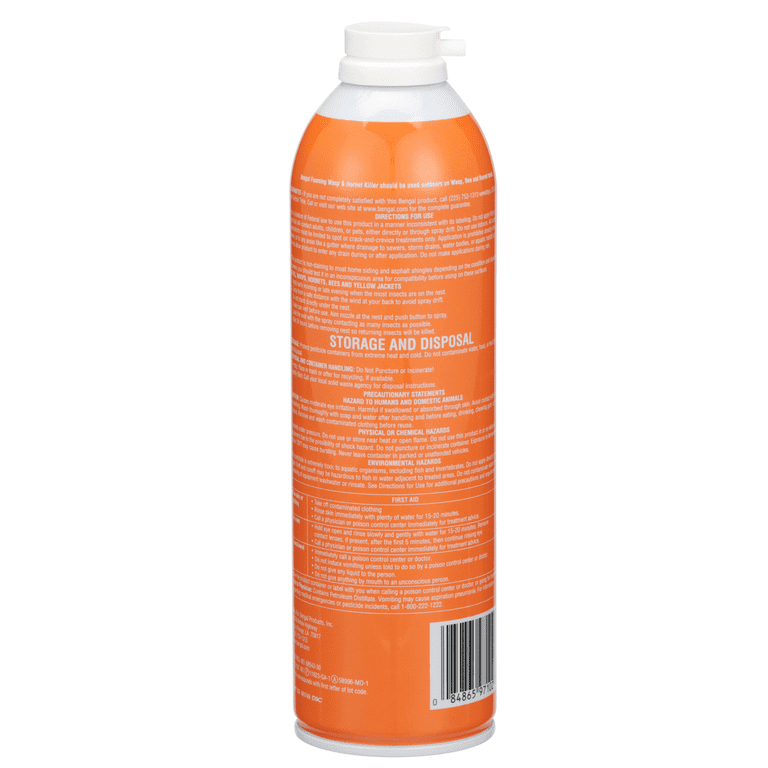 Bengal Foaming Wasp & Hornet Killer, 16 oz, 2-Pack photo 3