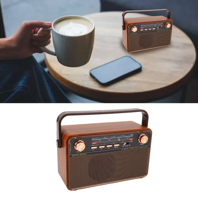 Radio AM FM Portable, Réception Longue Portée Batterie Intégrée, pour Usage Intérieur Extérieur d'Urgence