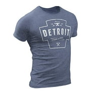 Detroit T Shirts Unisex S M L XL XXL - Detroit Strong As Steel T-Shirt — Detroit Tee Shirts by DETROIṬREBELS