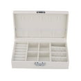 thumbnail image 4 of Brooch Storage CasePU Leather Portable Jewelry Portable Jewelry Box Earrings Storage Case True to Its Promise, 4 of 5