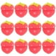 thumbnail image 4 of Rizadores de pelo de esponja con forma de fresa - Juego de 12 unidades (Rojo), 4 of 7