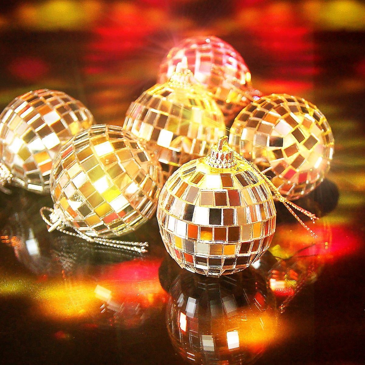 Jinsinto 12 Pcs Mirror Balls Disco Dj Dance Decorative Stage Lighting Home