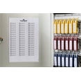 thumbnail image 2 of Durable Key Cabinet, 36-Key Brushed Aluminum Locking Key Cabinet in Silver, 11.75" x 4.63" x 11", 2 of 12