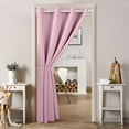 thumbnail image 2 of Lapalife Blackout Door Curtains for Doorways and Closets, Privacy Curtain Room Divider Thermal Insulated Door Curtain, 1 Panel, 34" x 80", Pink, 2 of 8
