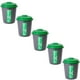 thumbnail image 1 of Bote para Basura Ecológico VentDepot RecyMedGreen 5 Pzs 32x42cm 22lts Polietileno Gris Tapa Verde, 1 of 1