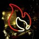 thumbnail image 5 of Flame Neon Signs Luces De Neón Creativas En Forma De Llama Para Decoración De Pared Usb / Luces De Pared De Neón De Fuego Que Funcionan Con Batería Para El Hogar Dormitorio Bar Fiesta Moyic HA036881-00, 5 of 6