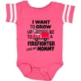 thumbnail image 3 of Inktastic I Want to Grow Up to Be a Firefighter Like My Mommy Boys or Girls Baby Bodysuit, 3 of 5