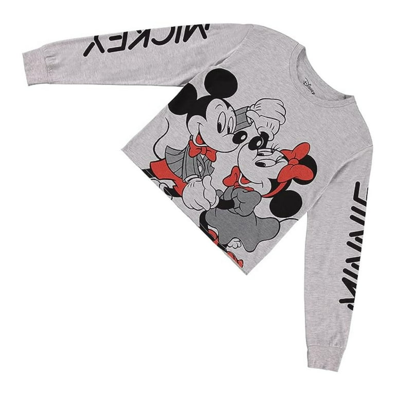 Disney Women's Mickey Mouse Sweatshirt, Graphic Print Disney Women's Mickey Mouse Sweatshirt, Graphic Print