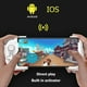 thumbnail image 2 of Gamepad para teléfono móvil Controlador de juego compatible con Bluetooth para PUBG (Blanco), 2 of 4