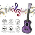 thumbnail image 4 of IGEED Kids Hippo Ukulele 20.47 Inch Mini Guitar Toy with Picks Early Learning Musical Instrument Gift for Toddlers Boys Girls Age 3+, 4 of 6