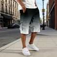thumbnail image 5 of CONZONE Mens Cargo Shorts Gradient Color Straight Leg Cargo Shorts for Men Lightweight Relaxed Fit Outdoor Workout Shorts With Pockets, 5 of 5