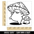 thumbnail image 2 of Happy Kawaii Mushroom Friends Self-Inking Rubber Stamp Ink Stamper - Red Ink - Large 1-1/2 Inch, 2 of 7