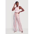 thumbnail image 2 of Women's Striped Floral Print Wide Leg Casual Pants, 2 of 4
