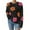 ZA Black, variant on Fall Sweaters For Women 2025 Endearing Orange Pattern Crew Neck Long Sleeve Pullover Sweater Fitted Cute Sweaters
