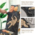 thumbnail image 5 of Yayeee 2 Pack Dining Chair Covers Stretch Parson Chairs Slipcovers Seat Protector, Retro Watercolor Planet, 5 of 6