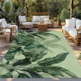 thumbnail image 2 of Palm Leaves Tropical Outdoor Rug for Patio/Deck/Porch, Non-Slip Large Area Rug 4 x 6 Ft, Green Botanical Summer Green Ombre Indoor Outdoor Rugs Washable Area Rugs, Camping Rug Carpet Runner, 2 of 8