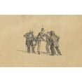 thumbnail image 3 of James Goodwyn Clonney 18x13 Black Modern Framed Museum Art Print Titled - Study for ‘Militia Training’ (Recto) (C. 1841), 3 of 5