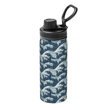 

Hirioo A Japanese Great Wave for 18oz Sports Insulated Kettle for Gym Hiking Camping Running Mountain Bike Outdoor Sports