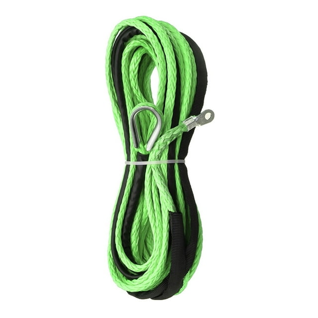 15m 5.5mm Towing Winch Cable Rope String Line Synthetic Fiber 7000lbs For ATV UTV SUV 4X4 4WD ,Easy to Carry