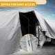 thumbnail image 4 of Unique Bargains 1 Pc Cubierta de automóvil universal impermeable para todo clima, cubierta exterior completa anti-UV 190T-PU tono plateado, ajuste para SUV de hasta 181", 4 of 5