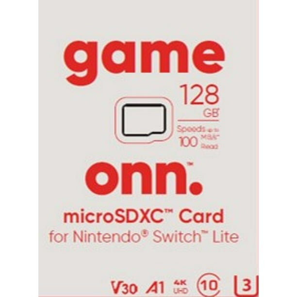 onn. 128 GB microSDXC U3 Memory Card for Nintendo Switch