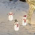 thumbnail image 5 of Tarmeek Lighted Christmas Snowman Light Up Collapsible Decorations 20LEDS Outdoor White Snowman with LED Lights Garden Xmas Holiday Christmas Event Decoration, Christmas Eve Night Decor, 5 of 7