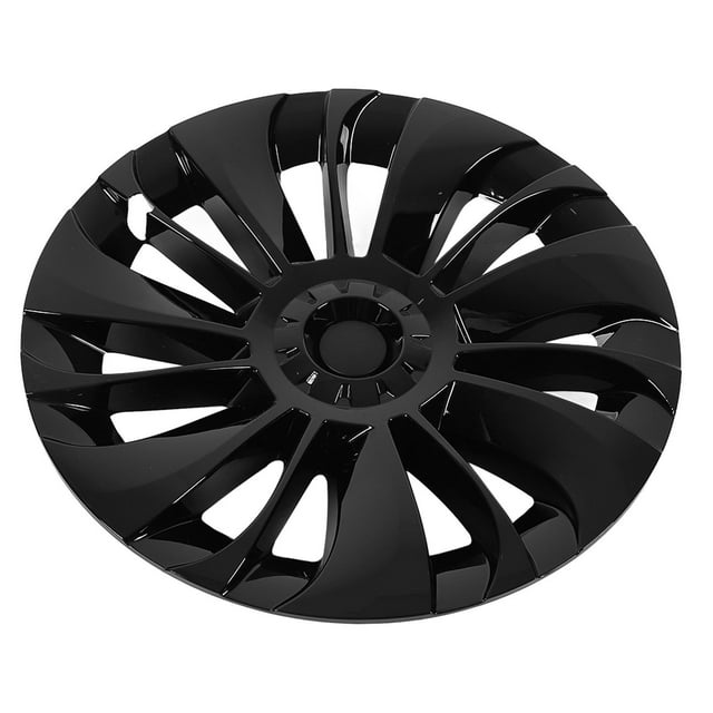 Couvre-roues KIMISS, 4 Pcs 19 Pouces pour Modèle Y 2020 à 2023 Enjoliveur Design Asymétrique Moyeu de Roue