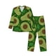 thumbnail image 1 of Balery Big Colorful Avocados Pijama para Hombre de Dos Piezas con Manga Larga, Conjunto de Dormir y Descanso Suave con Bolsillos-Medium, 1 of 7