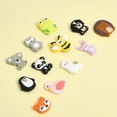 thumbnail image 3 of 12Styles Animas Silicone Beads Pen Beads Penguin Flamingo Bear Silicone Loose Spacer Beads for DIY Necklace Bracelet Earrings Keychain Crafts Jewelry Making, 3 of 5