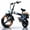 Black-Supre, variant on XKJ Electric Bike for Adults, Ebike, Electric Bicycle with 48V 12AH Battery,14" Folding Ebike for Teens, 21MPH,20+ Miles(MAX),500W Motor,Multi-Shock Absorption,Mini E Bikes with Baskets,UL2849