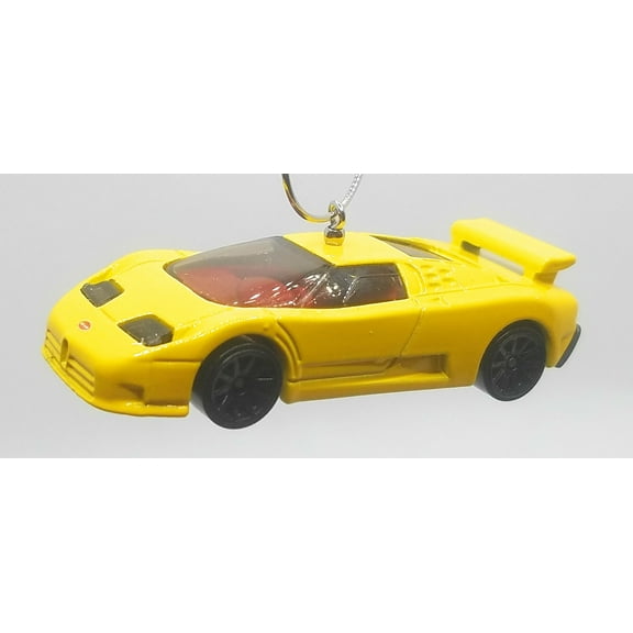 Christmas Ornament for 1994 Bugatti EB110 SS Yellow