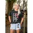 thumbnail image 4 of Hope Pink Ribbon Breast Cancer BCA Women's Graphic T Shirt Tees Brisco Brands S, 4 of 5