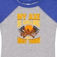 thumbnail image 4 of Inktastic Axe Throwing Funny Boys or Girls Baby Bodysuit, 4 of 5