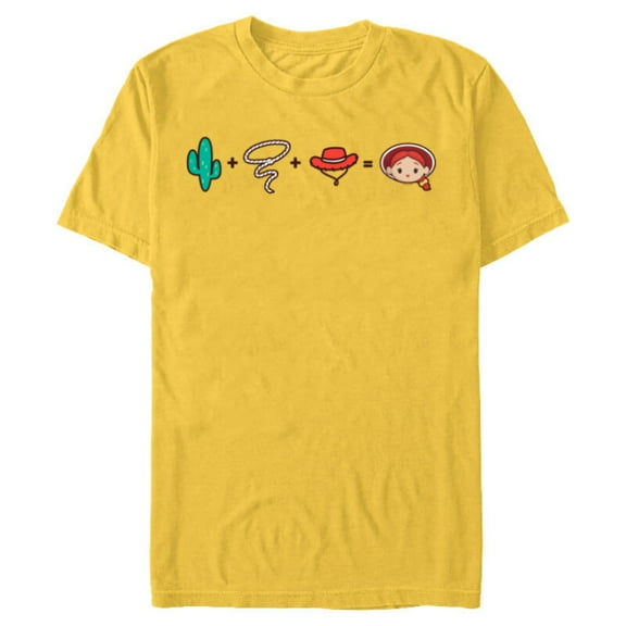 Disney and Pixar’s Toy Story Jessie Emoji Code Formula - Short Sleeve Blended T-Shirt for Adults - Customized-Yellow